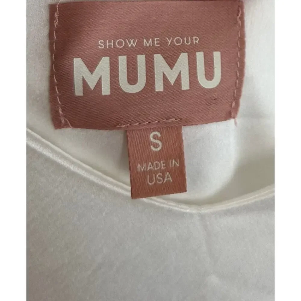 Show Me Your Mumu Dalia Maxi Dress in Ivory Luxe Satin S - Picture 5 of 6